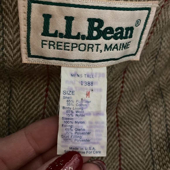 Vintage L.L. bean mens MT medium tall wool lined parka - Picture 10 of 16